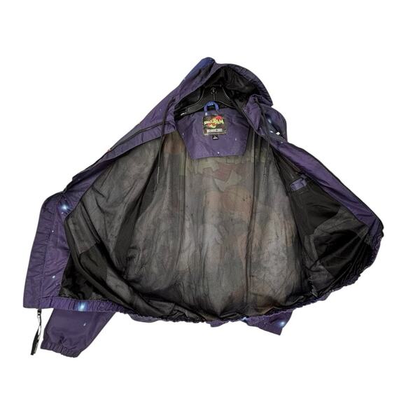 Members Only Space Jam Tune Squad Bugs Bunny Hooded Windbreaker Jacket Large - Picture 3 of 13